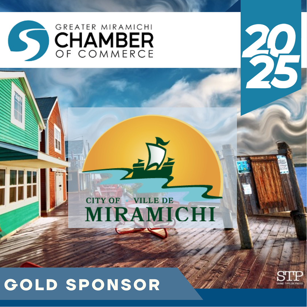 We’re proud to welcome the City of Miramichi as a Gold Sponsor for our 2025 AGM!

Their continued support helps us build a stronger, more connected business community right here at home.

Thank you for investing in the future of Greater Miramichi!