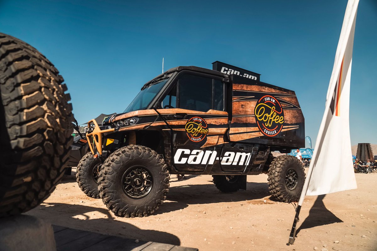 halfcenturyshow's tweet image. It's about time we had a side-by-side demo on site, dontcha think? Brand new to the show, Platinum Sponsor, Can-Am will have brand new 2026 models available for you to test on site this year!
P.S. Check out their 🔥 coffee cruiser that will be on site!