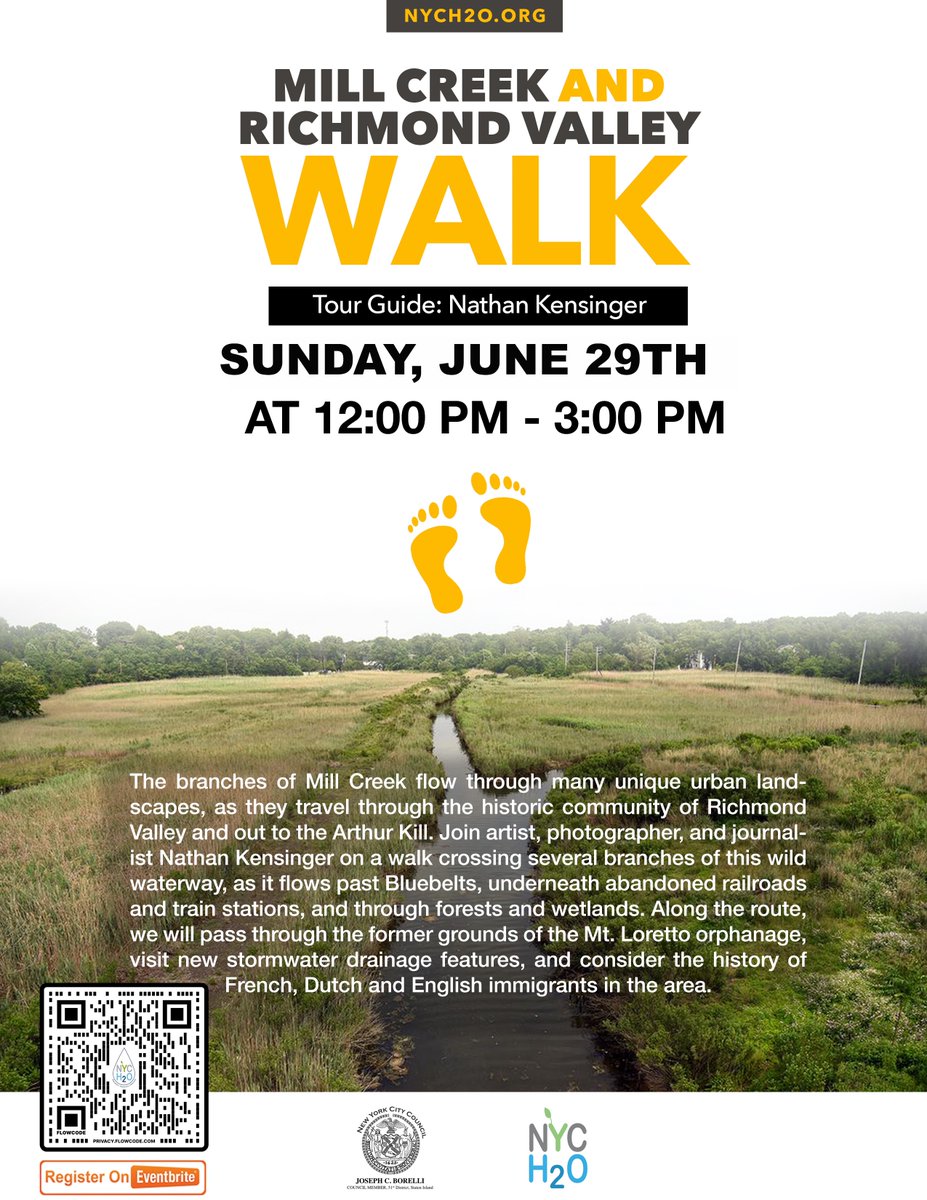 Does this heat have you wondering about the waterways in NYC? Learn all about it alongside Nathan Kensinger at our upcoming walk in Staten Island! #statenisland #walkingtour

Sign up for free here: eventbrite.com/e/1415351798329