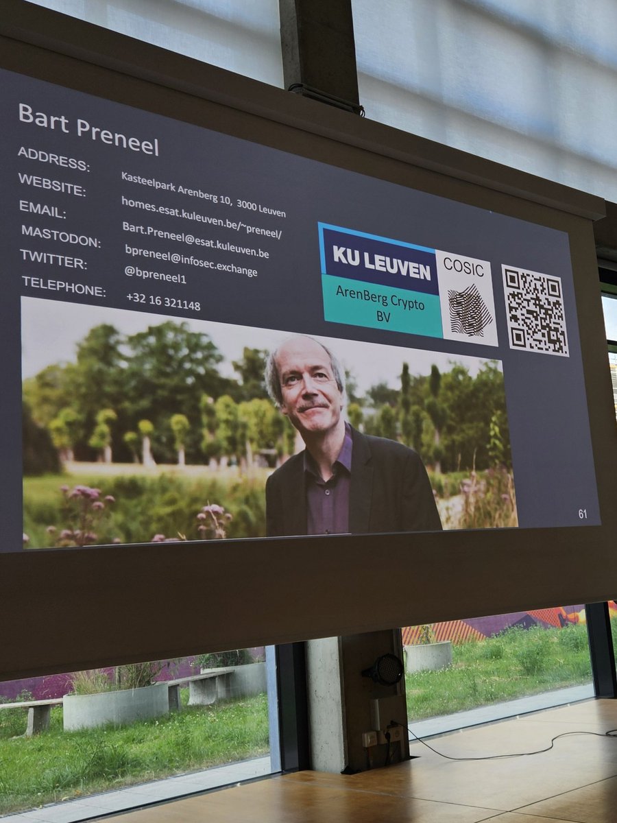 Keynote speech "Crypto Wars Revisited" by Bart Preneel at ACNS 2025.
#cybersecurity, #acns, #keynote