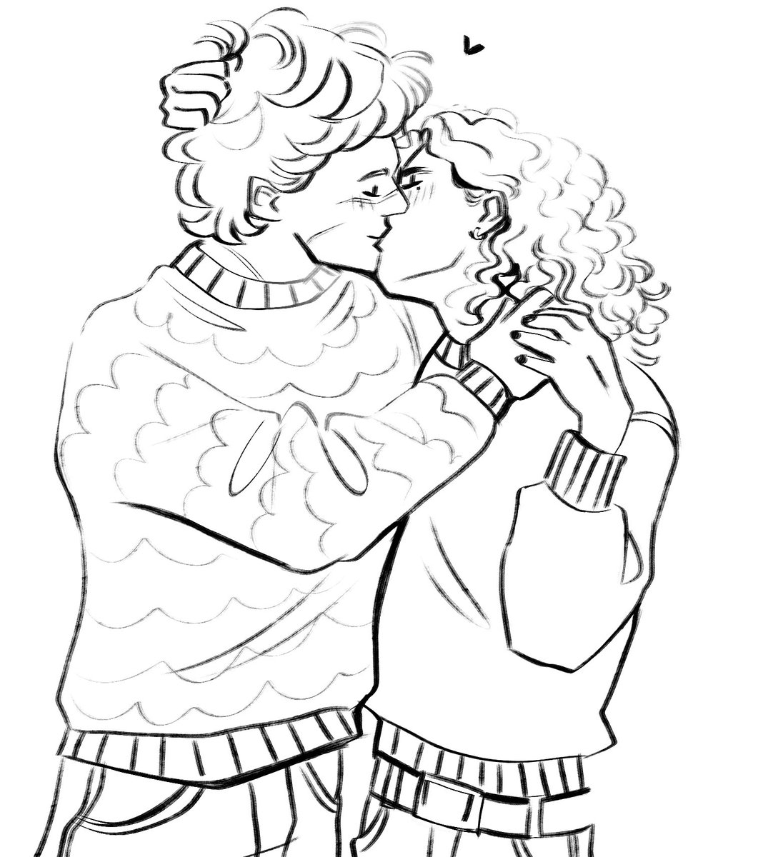 wolfstar smooch doodle cause I FORGOT :( #NationalKissingDay