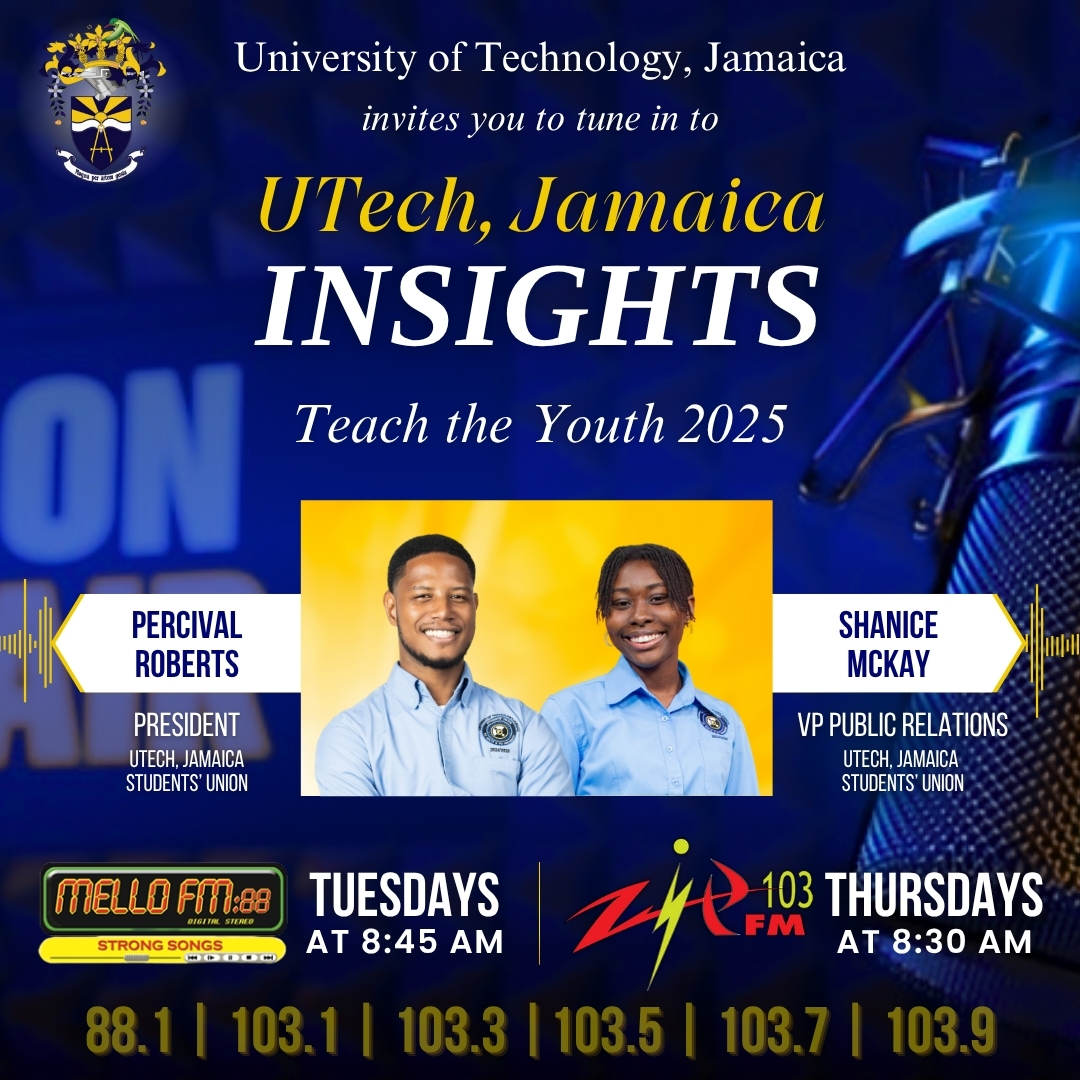 The <a href="/UTStudentsUnion/">UTech, Ja. Students’ Union Council</a> joins us to share details on Teach the Youth, a powerful initiative aimed at uplifting young minds. Plus, we celebrate their recent triumph in securing the PM's Youth Award for Excellence!

Tune in this Tuesday on Mello 88 FM and Thursday on Zip 103 FM!