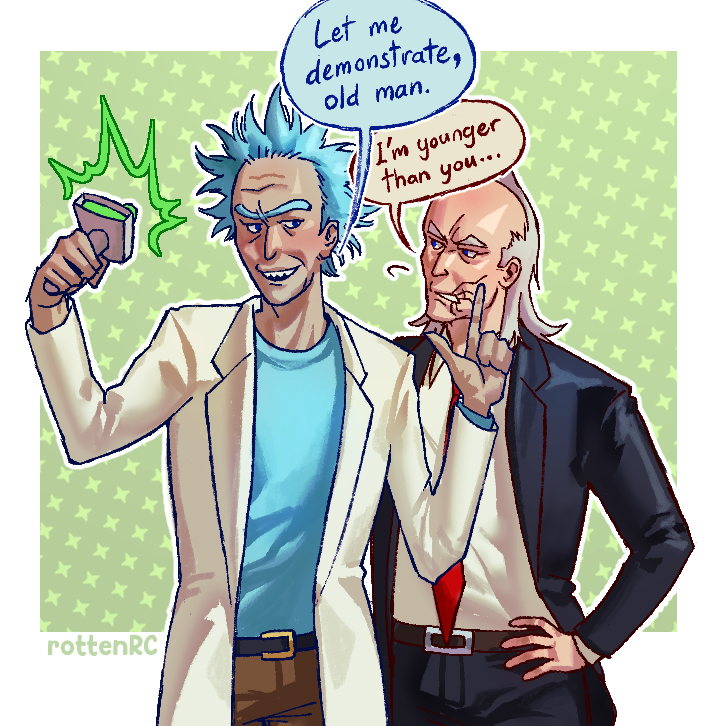 RottenRC's tweet photo. old man crossover?!?!? o_O
#rickandmorty #invincible #cecilstedman https://t.co/NHTijkFuCV