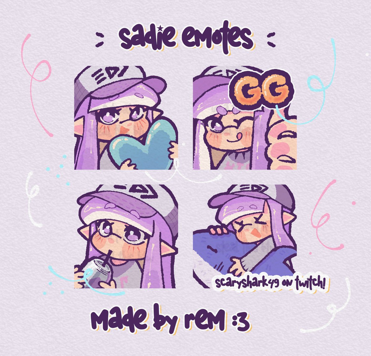 emote comms for sadie &lt;3 thank you for comming me!