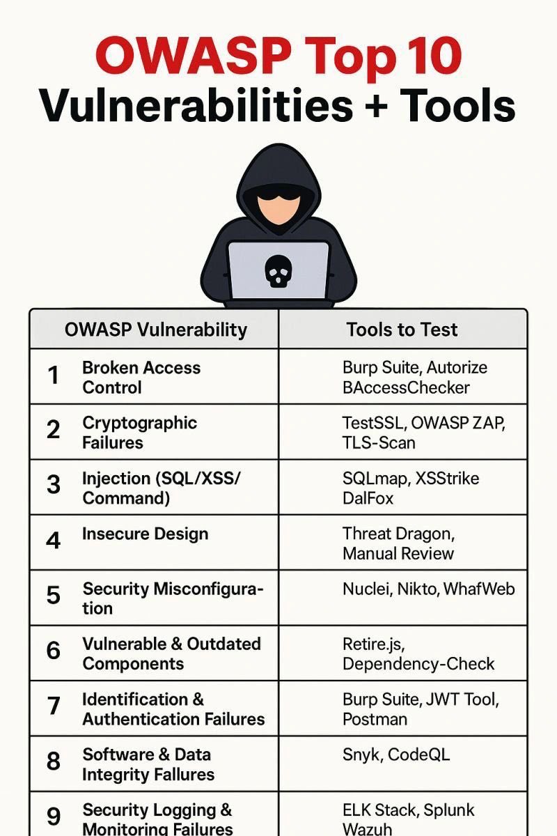 RalGhanmi's tweet photo. لو كنت رايح مقابلة وظيفية في مجال #الأمن_السيبراني وخاصة بمسميات مثل
🔹 Web Application Security Analyst
🔹 Penetration Tester
🔹 AppSec Engineer
🔹 SOC Analyst (المتقدمين منهم)

فغالبًا يسألونك عن محتوى الصورة مثل:
- اشرح أحد عناصر OWASP Top 10
- كيف تختبر وجود ثغرة مثل Broken Access Control؟
- ما الفرق بين Injection وSecurity Misconfiguration؟
- ما الأداة اللي تستخدمها لاختبار TLS أو JWT؟
- هل استخدمت SQLmap أو Burp Suite من قبل؟
- لو لقيت مكتبة قديمة بتطبيق، وش الخطوات الأمنية اللي تتبعها؟

الوظائف هذي غالبًا تطلب معرفة عملية بالأدوات المذكورة في الصورة مثل Burp Suite وSQLmap وTestSSL وغيرها
لكن الجميل إن بعضها مناسب حتى لحديثي التخرج لو كان عندك تجارب بسيطة أو مشاريع تدريبية استخدمت فيها هالأدوات أو تدربت عليها ذاتيًا
يعني لو كنت دارس المعسكرات السيبرانية أو عندك تجارب Labs في مواقع مثل TryHackMe أو PortSwigger Labs راح تكون فرصة قوية لك حتى كمبتدئ

نصيحة أخيرة
لو تقدر تحلل مثال حقيقي من كل نقطة في OWASP Top 10 باستخدام الأدوات المناسبة راح تكون جاهز لأي مقابلة تقنية بخصوص أمن التطبيقات أو اختبار الاختراق
 #مقابلات_وظيفية #OWASP #وظائف_تقنية