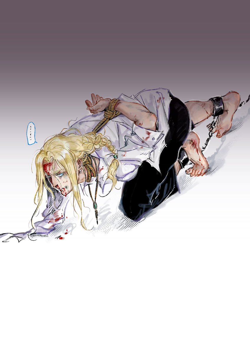 CW: genderbent Erwin Smith ♀
bondage &amp; physical violence