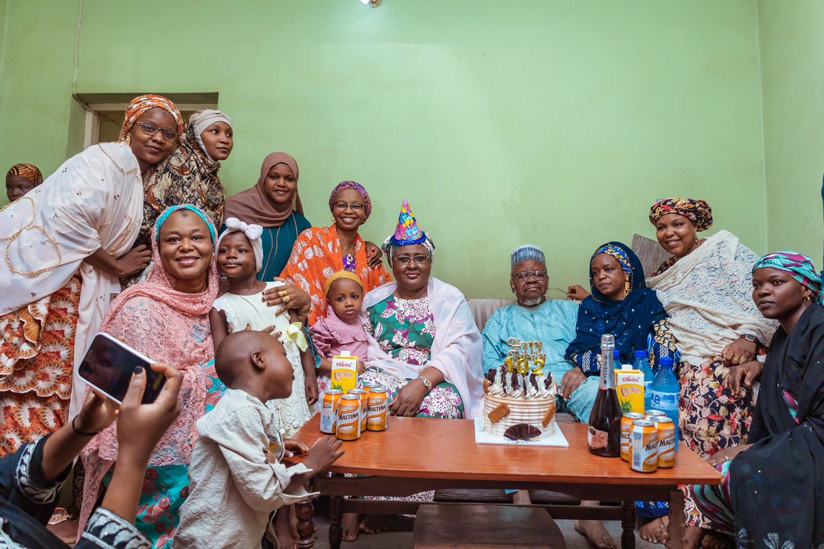 A 100+ blessed years to our Lovely Father ❤️..Alh. Wada Kura Namu 🥰

What an honor to have the former first lady Mrs. Aisha <a href="/MBuhari/">Muhammadu Buhari</a> celebrate our father's 102nd birthday with us.

Your presence means the world to us.Thank you for being part of this special day,God bless! 🎉❤️