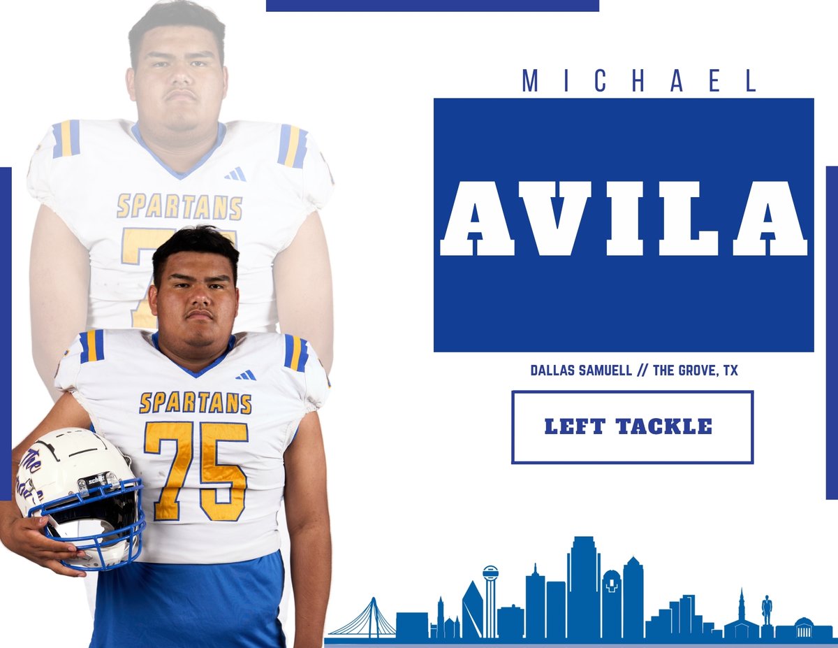 📣 College Coaches, take notice of our starting LT Michael Avila —
6’3”, 285 lbs | Strong. Powerful. Reliable.
He dominates the edge, protects the QB’s blind side, and gets to the second level with ease. 💪🔥
#TrenchMonster #OLProspect #ChaseTheBattle #SpartanBuilt