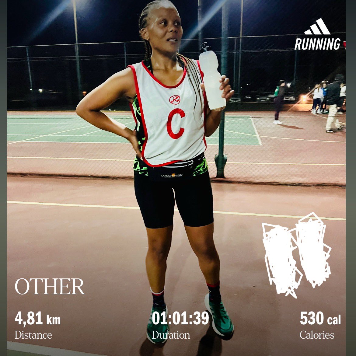 maponya_mantsha's tweet image. Back-to-back games, same position, under the night sky. Legs are cooked but the heart’s still in it. #OutdoorGame #DoubleShift #IPaintedMyRun #FetchYourBody2025 #RunningWithSoleAC #TrapnLos #Netball #OutdoorNetball