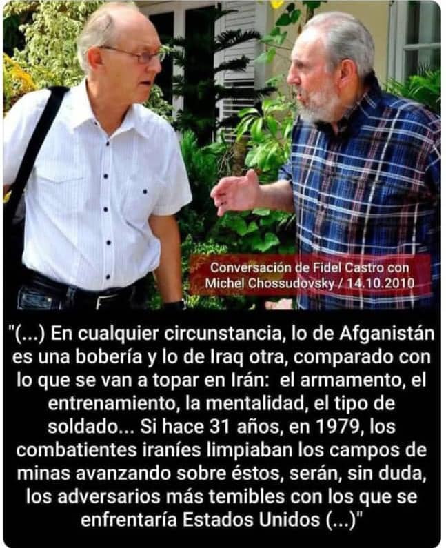 Interesante perspectiva de nuestro Comandante 
#Iran #EEUU   #NoALaGuerra 
#PazMundial