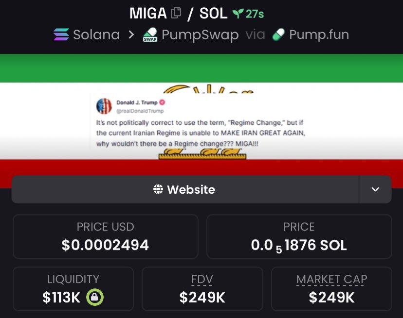 trade_runnner's tweet photo. Called it early on $MIGA at $289k📊 market cap on my Alpha tg
If you need early calls, DM to join my exclusive tg let’s win together!💸💰
$sol #memecoin #altcoin $game $labubu $abster $kled $usduc $mask $fomo $kitty $basedd $degen $baobao $ikun $sas $mrp #basegirl $xtrade https://t.co/gxtmTRueDx