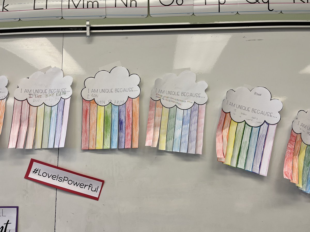 Working on our diversity project for Rainbow day!