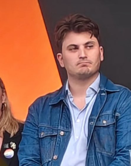 Blicken när det inte finns Mandelkubb på debatten.
