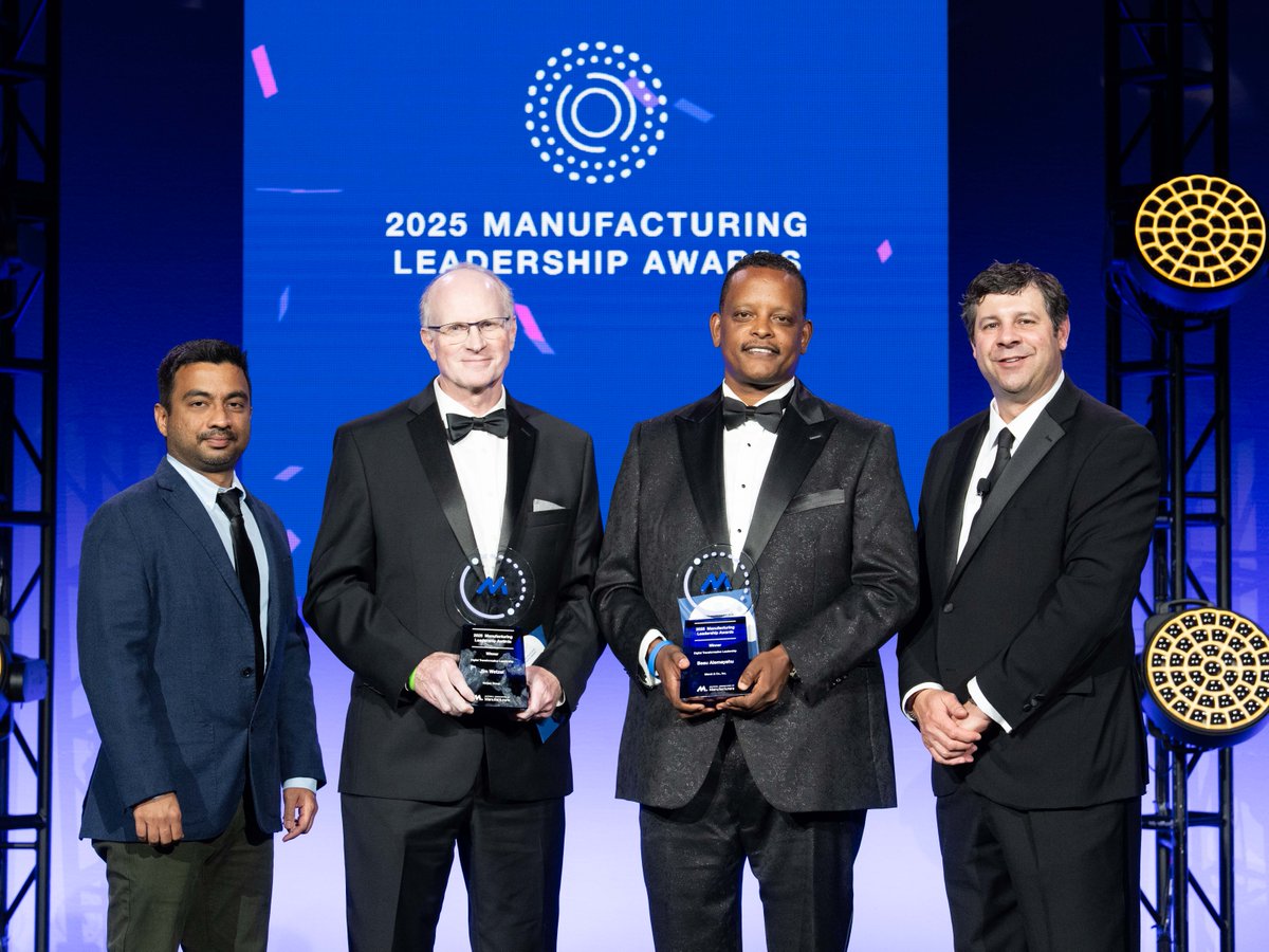 ML Council (@mfgexecutive) on Twitter photo This year’s #MLAwards individual category winner for Digital Transformation Leadership is a tie! Congratulations Besu Alemayehu from <a href="/Merck/">Merck</a> & Jim Wetzel from NxGen Group!
Thank you to <a href="/Infor/">Infor</a> for sponsoring this award. See the rest of this year’s winners: manufacturingleadershipcouncil.com/leadership-awa… This year’s #MLAwards individual category winner for Digital Transformation Leadership is a tie! Congratulations Besu Alemayehu from <a href="/Merck/">Merck</a> & Jim Wetzel from NxGen Group!
Thank you to <a href="/Infor/">Infor</a> for sponsoring this award. See the rest of this year’s winners: manufacturingleadershipcouncil.com/leadership-awa…