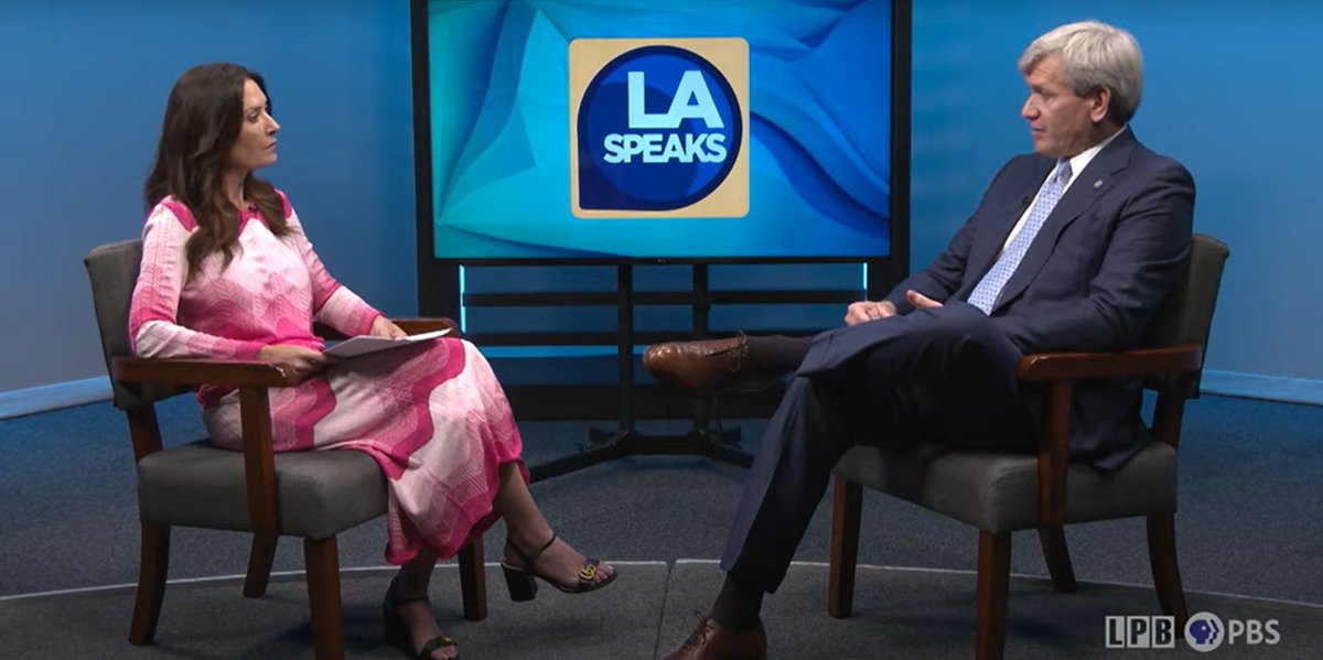 LAInsuranceDept's tweet image. On the most recent edition of @lpborgs "Louisiana, The State We’re In," the top story was being #InsuranceReady for hurricane season. Host @KarenLeBlancTV discussed recent insurance reform legislation with @CommTemple, and the Fortified Homes Program with Deputy Commissioner