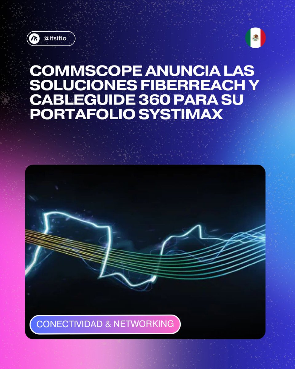 ITSitio's tweet image. 🚀 #CommScope presentó FiberREACH y CableGuide 360.

FiberREACH: permite extender energía y conectividad de forma rápida y confiable hasta el borde de la red.
CableGuide 360: mejora la organización y protección de cables y patch cords.

Lee la nota⬇
itsitio.com/mx/conectivida…