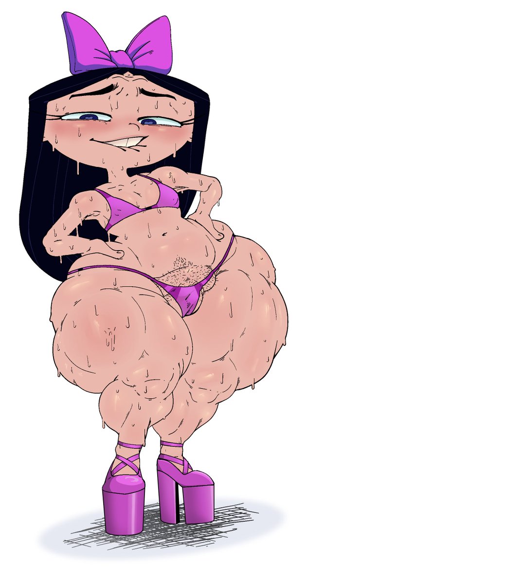 PeppyRobo's tweet photo. An un-tanned Alt of Isabella 🎀🍆👙

#nsfw #futanari #fanart https://t.co/Fiq7MoVm1T