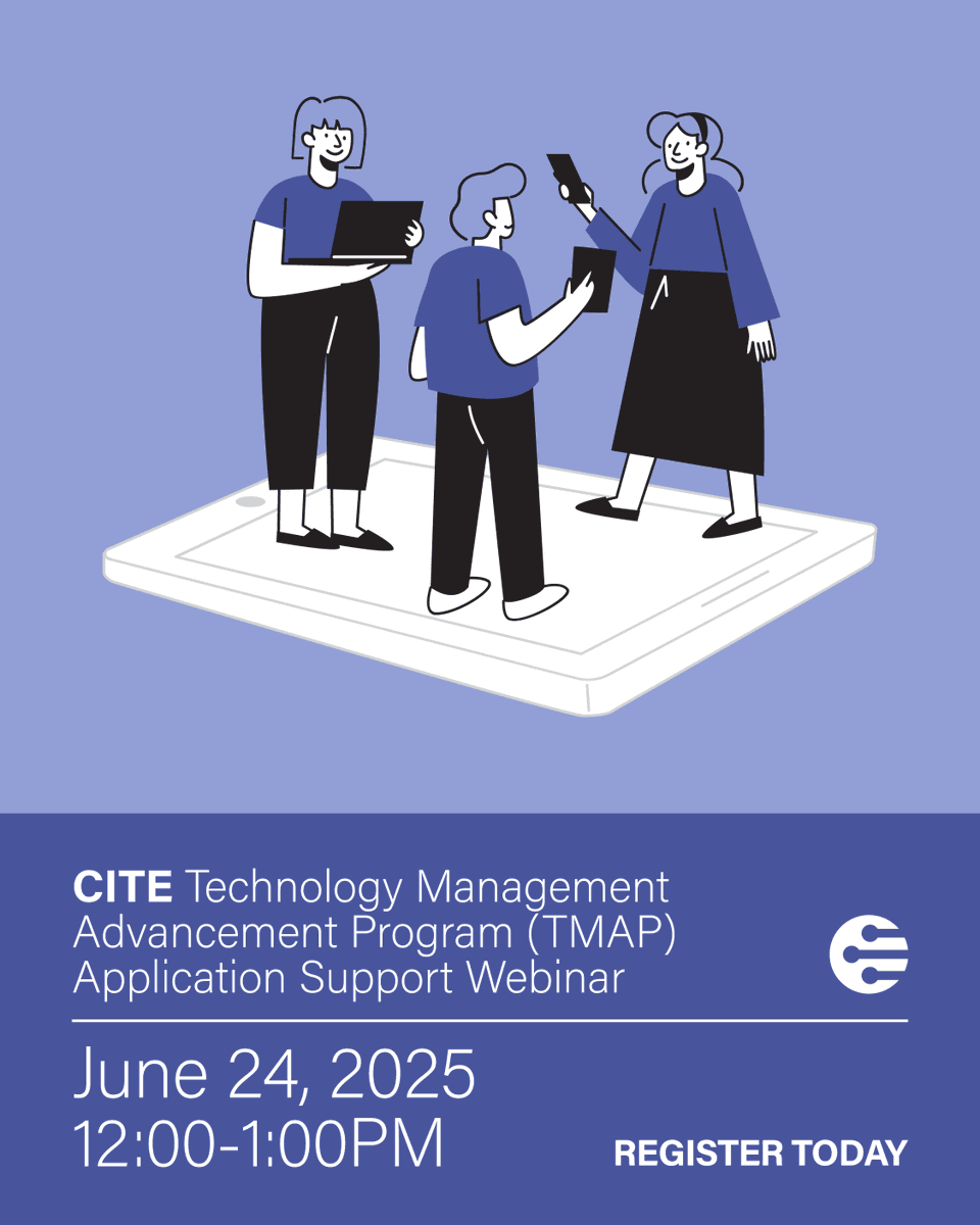 CITE_EDU's tweet photo. Interested in applying to the next TMAP cohort? TOMORROW, join our informational webinar to hear more about the application process and ask your questions. To learn more and register, visit: https://t.co/5NWWfr6F2c
#CITE_EDU #k12sysadmin #edtech #technology https://t.co/G7BMRXmKnU