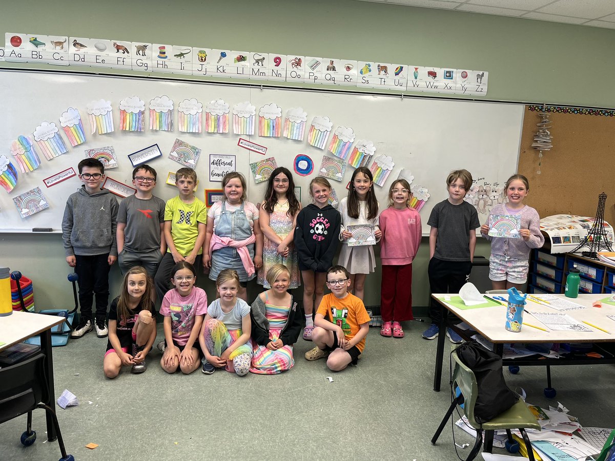 Happy Rainbow day from
 my grade 2’s!