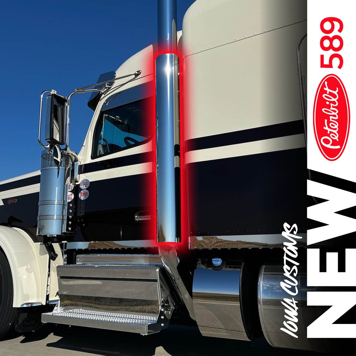 CustomsIowa's tweet image. Upgrade your #Peterbilt 589 with #IowaCustoms 8" Exhaust Wraps! 

 ✅ Durable 14GA No. 8 stainless steel
 ✅ Bold aftermarket style at a fraction of the cost
 ✅ Easy installation
 ✅ Sold in pairs  

Contact your dealer » tinyurl.com/ymvppu6p

#Trucking
#DrivenToBeBold