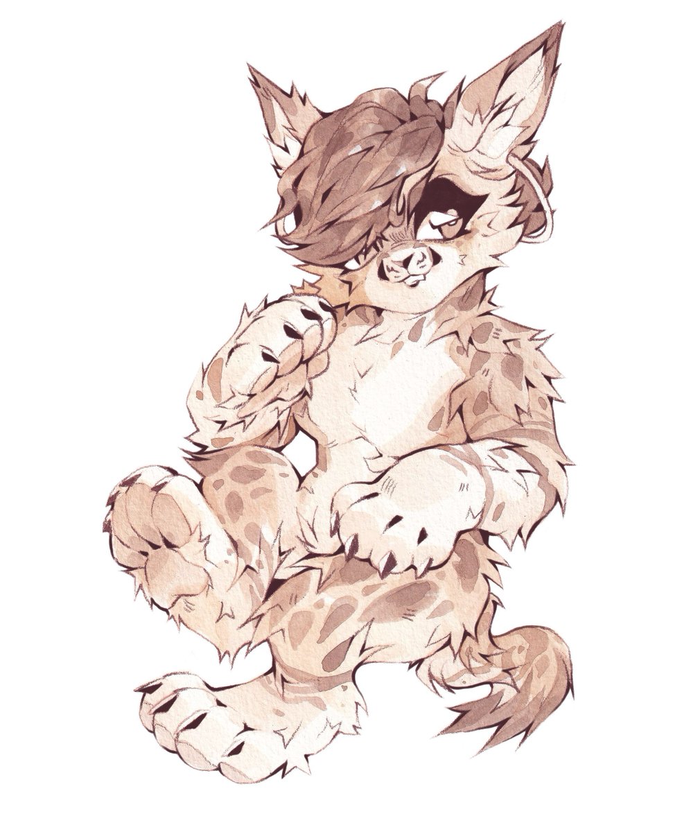 hoodiedogs_'s tweet image. monochrome watercolor for mocha! thanks so much again c: