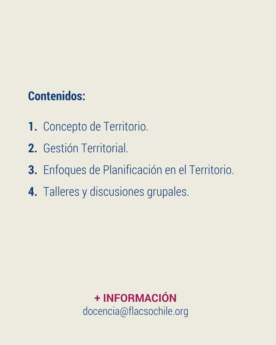#Docencia | 🌎 ¿Quieres transformar tu territorio desde la gestión pública?

Súmate al Curso en Gestión Pública Local de FLACSO Chile, una formación estratégica para el desarrollo local.

🗓 Inicio: agosto 2025 | 💻 100% virtual

Inscríbete aquí 👉 flacsochile.org/curso-gestion-…