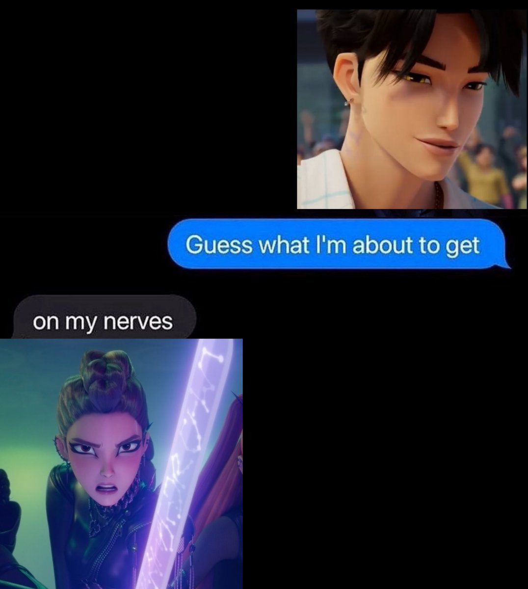 #jinumi #KPOPDEMONHUNTERS 
Annoyance is his love language