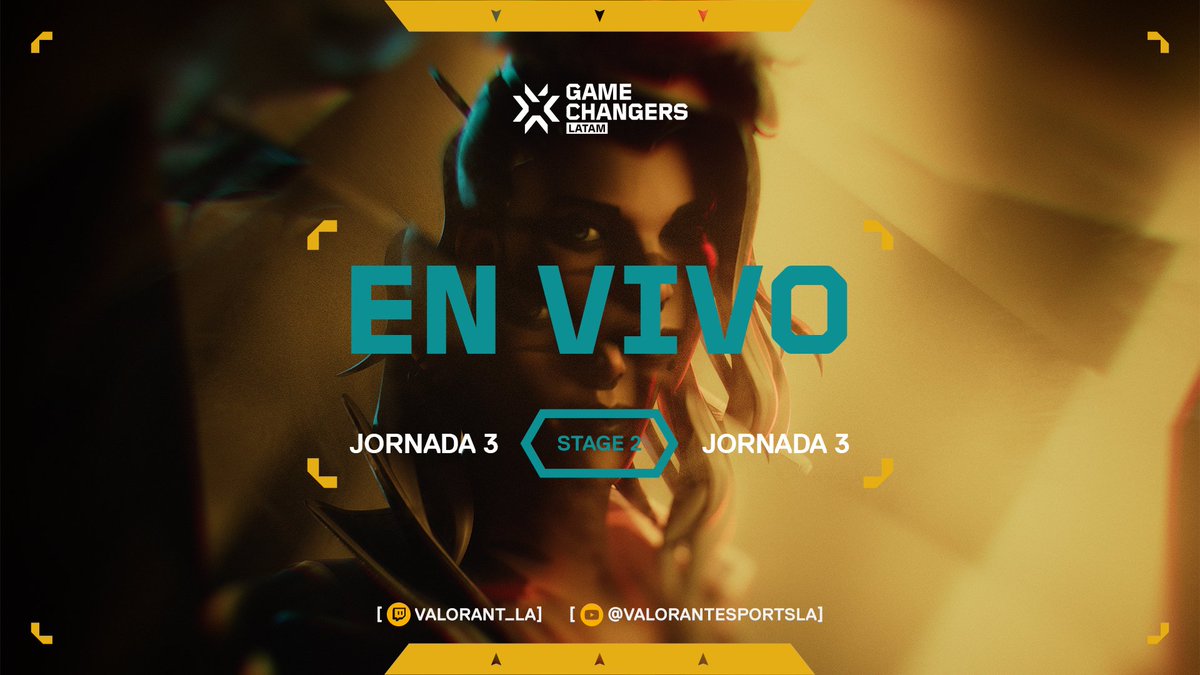 Apoyemos a nuestras Guardianas que están en directo por #Twitch

📺Twitch.tv/valorant_la

#GOHG 
#Twitch #VCT #GameChangerLatam #RootGames #Valorant