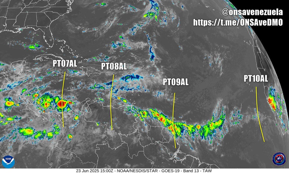 Mapa de Superficie ONSA | DMO

#PT07AL OT sobre el Caribe Occidental

#PT08AL OT Sobre territorio continental

#PT09AL OT Sobre las Guyanas

#PT10AL OT Saliendo de África