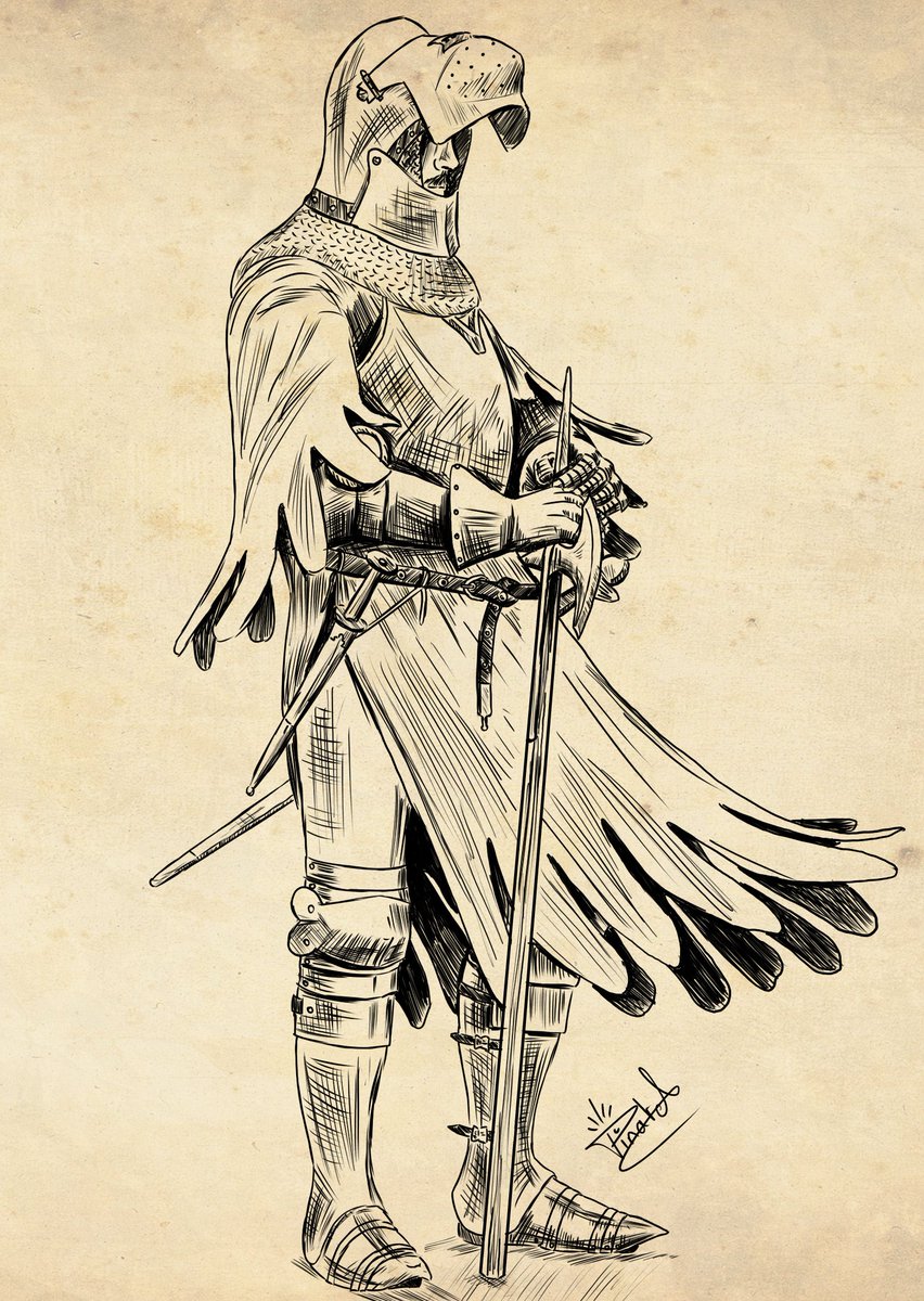 Knights_Path's tweet image. Fan art vision of a 1415's french knight drawn from the black prince representation of our Discord member.
instagram.com/thomas_pntl42/