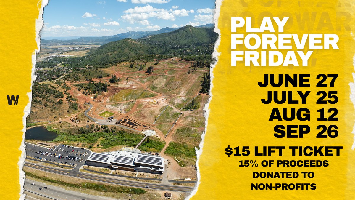 Woodward Park City (@woodwardpc) on Twitter photo Play Forever Fridays kicks off this Friday, June 27. Drop in to Woodward with a discounted Lift Ticket and we'll donate a portion of the proceeds to <a href="/wasatchadaptive/">Wasatch Adaptive Spt</a>! Learn more - woodwardparkcity.com/plan-a-visit/e… Play Forever Fridays kicks off this Friday, June 27. Drop in to Woodward with a discounted Lift Ticket and we'll donate a portion of the proceeds to <a href="/wasatchadaptive/">Wasatch Adaptive Spt</a>! Learn more - woodwardparkcity.com/plan-a-visit/e…