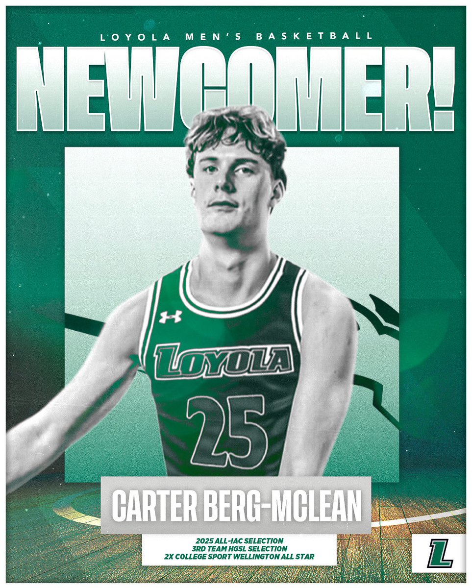 LoyolaMBB's tweet image. From Wellington, New Zealand. Meet Carter Berg-McLean, one of our incoming freshmen! 

🟢 2025 All-IAC Selection
🟢 3rd-Team HGSL Selection 
🟢 2x College Sport Wellington All-Star 

#GoHounds