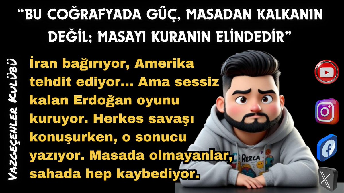 “Bu Coğrafyada Güç, Masadan Kalkanın Değil; Masayı Kuranın Elindedir”

Ortadoğu yangın yeri.

İran vuruyor. Amerika karşılık veriyor.
Dronlar havada, tehditler ekranda.
Her iki taraf da sesini yükseltiyor.

Ama unuttukları bir şey var:
Gerçek liderler, bağırmaz.
Yönetir.

Recep