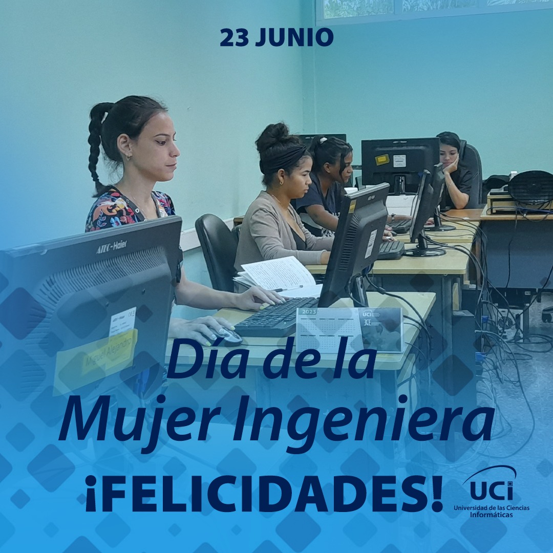 Raydel Montesino Perurena (@raydelmp) on Twitter photo #Hoy celebramos el Día Internacional de la Mujer Ingeniera, reconociendo la valiosa contribución de las mujeres en el campo de la ingeniería, especialmente felicitamos a las ingenieras que desde la <a href="/universidad_uci/">Universidad de las Ciencias Informáticas</a> impulsan el desarrollo tecnológico y científico en #Cuba. #Hoy celebramos el Día Internacional de la Mujer Ingeniera, reconociendo la valiosa contribución de las mujeres en el campo de la ingeniería, especialmente felicitamos a las ingenieras que desde la <a href="/universidad_uci/">Universidad de las Ciencias Informáticas</a> impulsan el desarrollo tecnológico y científico en #Cuba.