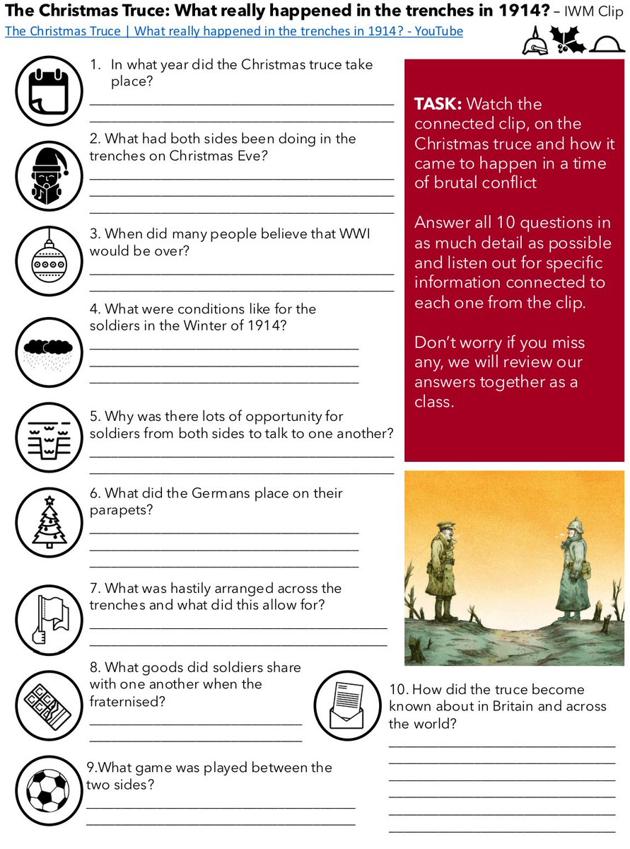 mrfitzhist's tweet image. This year we’ve developed a range of ‘Clip Sheets’ which have helped to make each snippet more meaningful. Students have quality short answers to reflect back on, the set questions promote wider debate and logistically they’ve been excellent for cover work. Win! #historyteacher