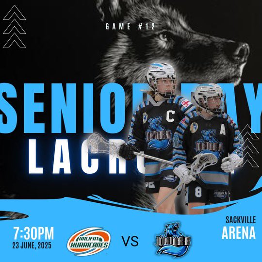 🚨Senior Night!🚨Head out to the Den tonight as your Female JrA Wolves celebrate their senior class and try to finish off a perfect regular season! Game time is 7:30PM vs. the Hurricanes!🐺🥍<a href="/wolveslacrosse1/">WolvesLacrosse</a>