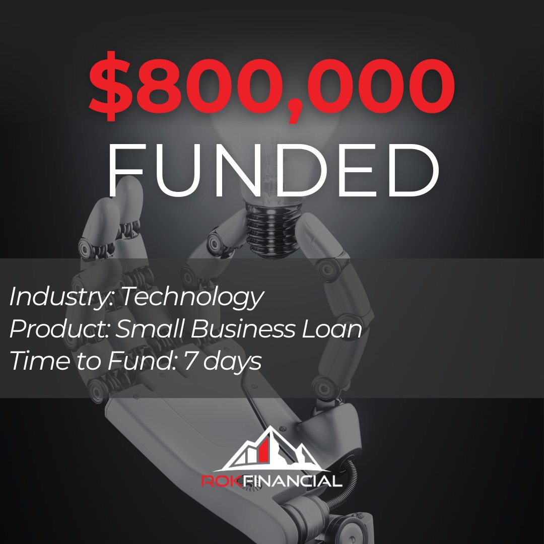 _TheFundingBOSS's tweet image. 🚀 $800K Secured in 7 Days! 🚀

 A tech company secured $800K through a Small Business Loan to scale and innovate—taking their growth to new heights! 💡💼

Need fast funding? Let’s make it happen! 🔥

Apply with ROK Financial today! 📲

rokfi.biz/ApplyNowSM