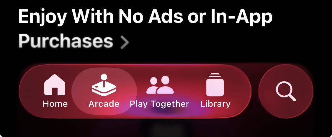 iOS 26 has some very interesting design decisions like this very glassy and crowded off-center tab tube thing