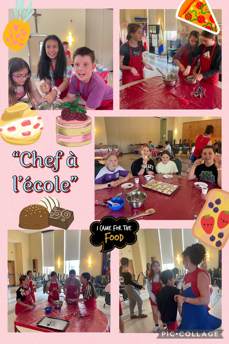Thank you to Madame Nuholli and Madame Pegelo for organizing the “Chef à l’école” program at St. Joseph School.
The students had so much fun during their French cultural activity. What a great experience for our students! 🥗🥪🍝🧁