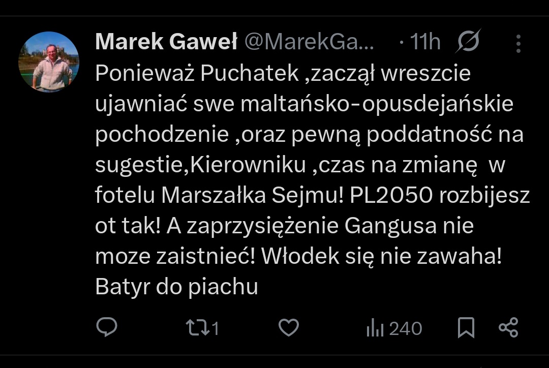 Czy <a href="/PolskaPolicja/">Polska Policja 🇵🇱</a> jest już w drodze po tego pana?

Z przypadku starszej pani, która napisała Owsiakowi "giń człowieku" wiemy, że umiejętności i zasoby są wystarczające, więc mam nadzieję, że reakcja będzie przynajmniej równie szybka, prawda?