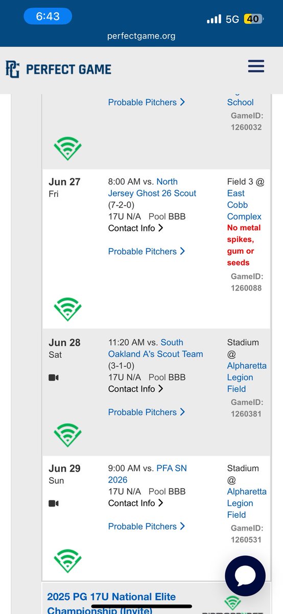 Charles Chappelle (@charles_chap10) on Twitter photo Excited to start WWBA next week, hereβs our schedule!
<a href="/Fholbrook33/">Frank Holbrook</a> <a href="/CartyTom/">Coach Tom Carty</a> <a href="/MattReidFGCU/">Matt Reid</a> <a href="/kris_taveras52/">Kris Taveras</a> <a href="/K_Pettoruto11/">Kyle Pettoruto</a> <a href="/bsamsbrenntag/">Ben Sams</a> Excited to start WWBA next week, hereβs our schedule!
<a href="/Fholbrook33/">Frank Holbrook</a> <a href="/CartyTom/">Coach Tom Carty</a> <a href="/MattReidFGCU/">Matt Reid</a> <a href="/kris_taveras52/">Kris Taveras</a> <a href="/K_Pettoruto11/">Kyle Pettoruto</a> <a href="/bsamsbrenntag/">Ben Sams</a>