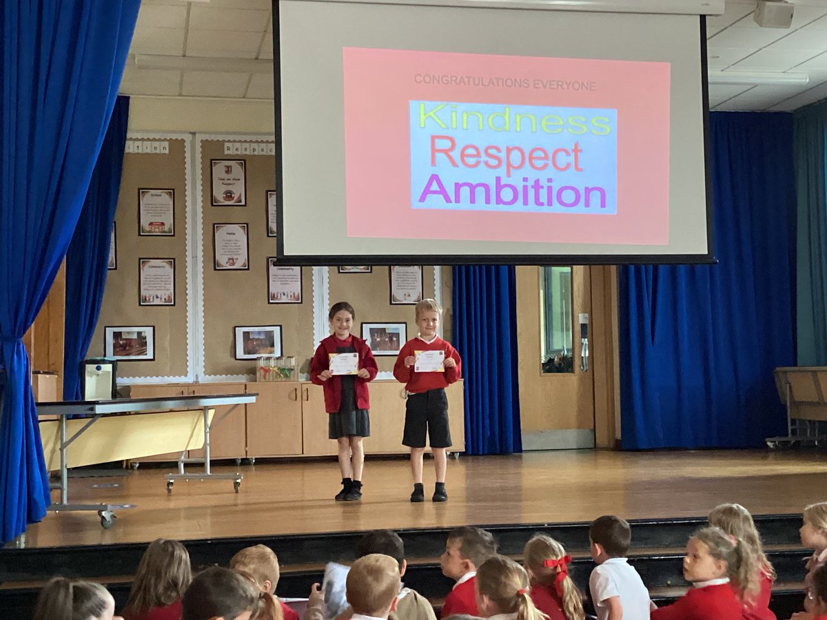 We recognised 2 children who have been showing our value of kindness. They have been kind to other children and to staff showing their kindness constantly. We are very proud of you 🌟#kindness #showingourvalues #achievements