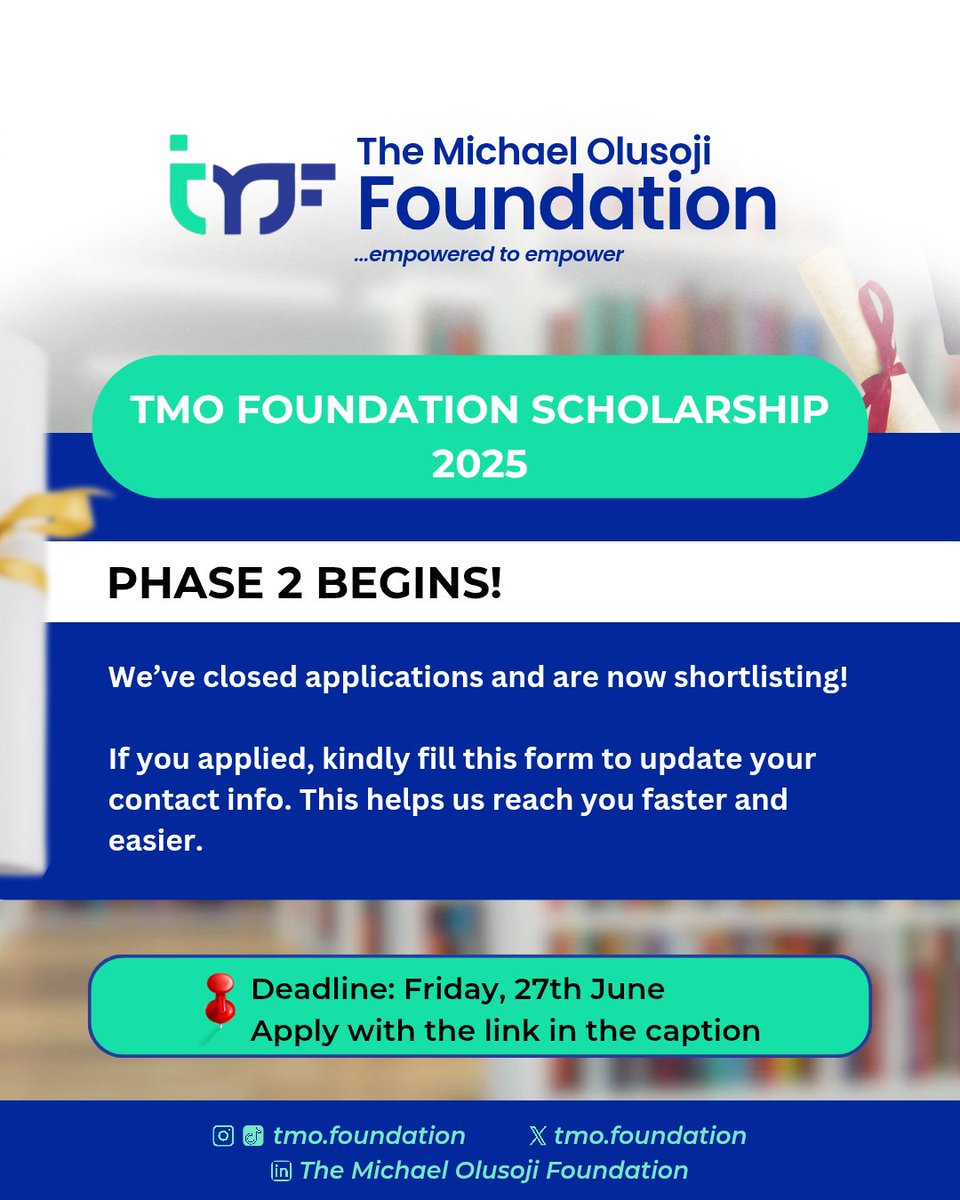 Michael Olusoji Foundation tweet media