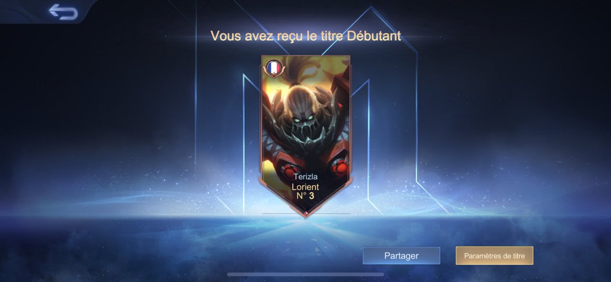 Y’a donc 2 bougs qui ont un meilleur Terizla que moi sur Lorient mdrrrr je rlefere en rire #MobileLegends
