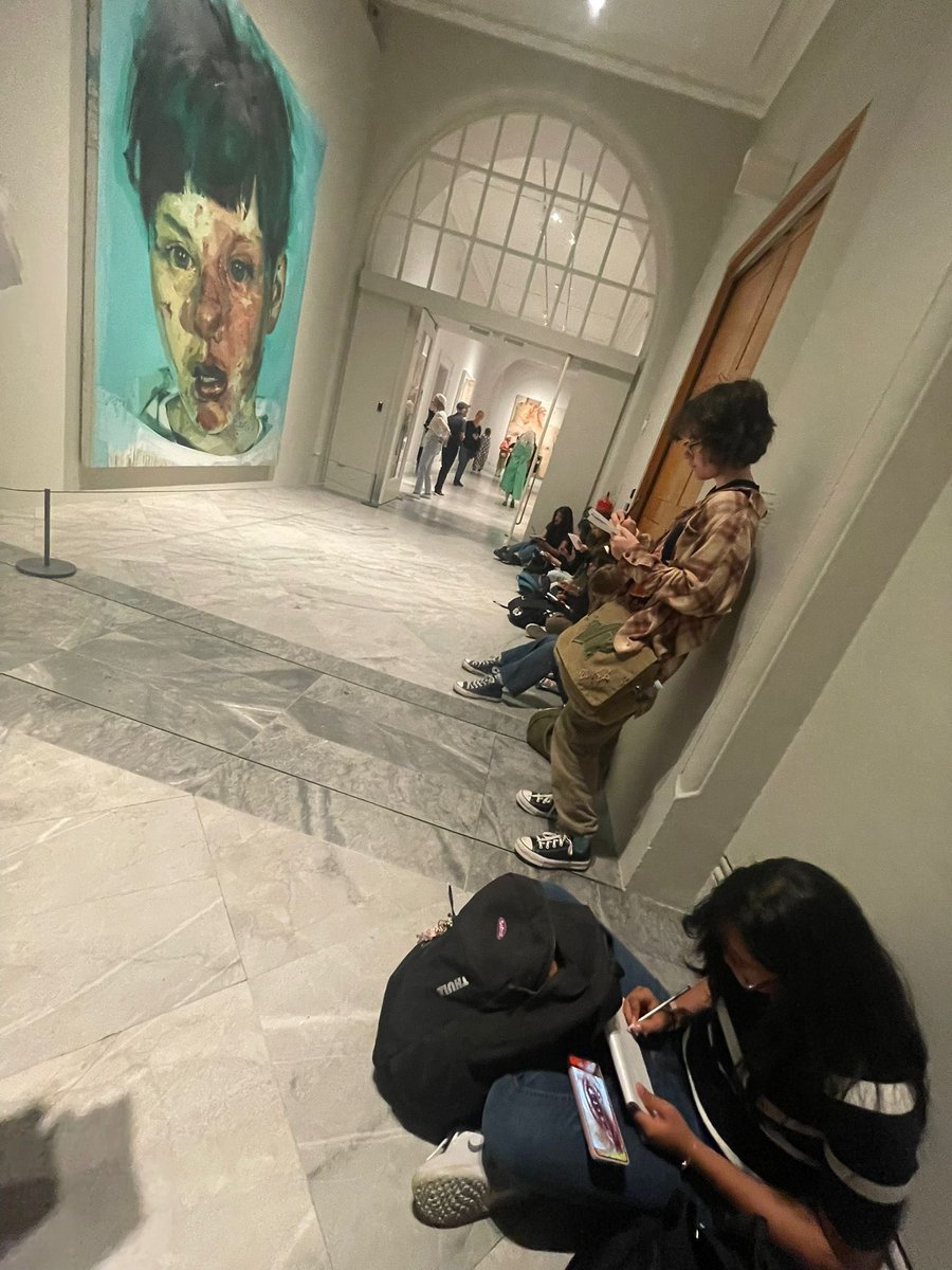 Our Y10 students visited the National Portrait Gallery today to study the exhibition of Jenny Saville’s portraits and support their curriculum work on expressive portraits! #curiosity