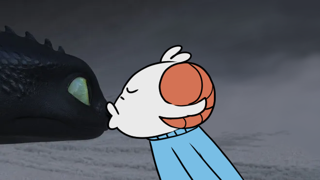 rammie's tweet image. good morning toothless