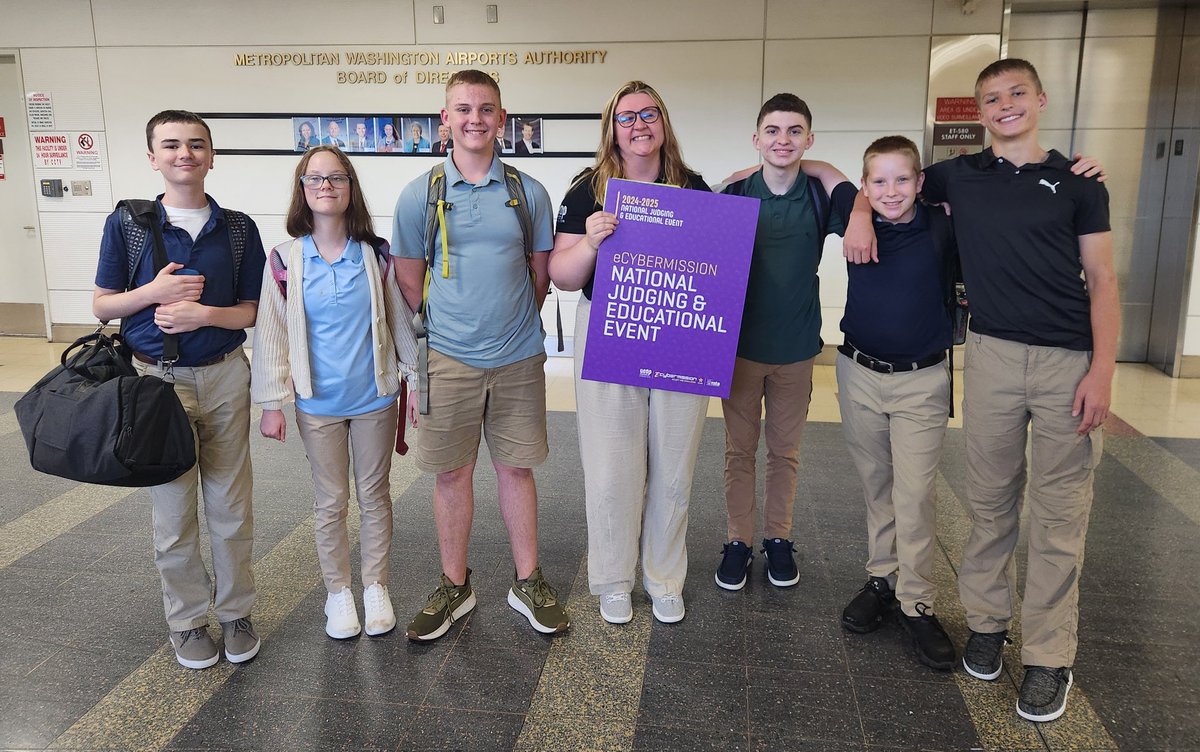 Several students from OSIEL have arrived in DC to compete in the eCYBERMISSION competition. They will be representing the South Central region of the United States with their project. Only five out of 300+ teams were chosen from each grade. Let's go! It's time to shine! #STEM