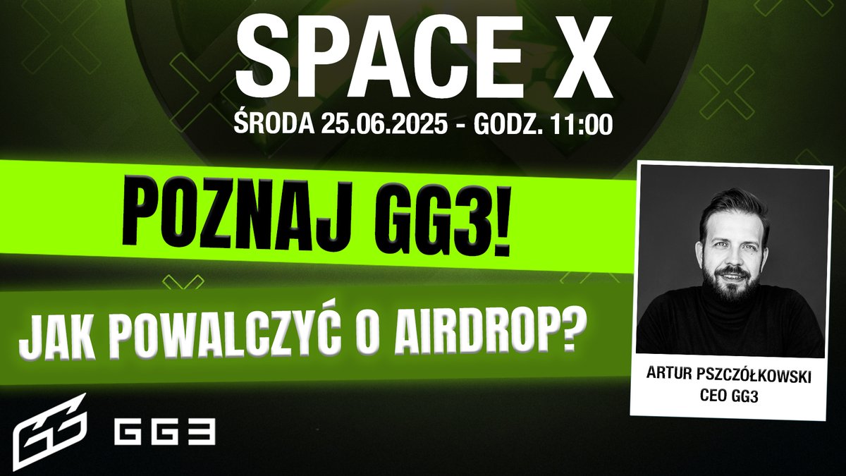 MaciejTomczyk3's tweet photo. Trwa I Sezon rywalizacji o airdrop od @GG3_xyz
Platforma cieszy się dużym zainteresowaniem użytkowników. Myślę, że to dobry czas by poznać projekt i zadać najważniejsze pytania.
Zapraszam na SPACE X z CEO @apszczolkowski który odbędzie się w środę o 11.00
Swoje pytania możecie zostawiać w komentarzach 👇
#współpraca #KryptoEkipa #kryptowaluty