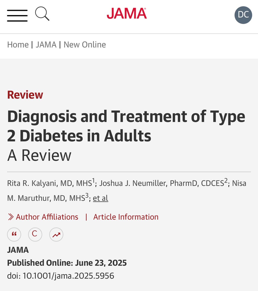 This is a very good review of type 2 diabetes 

jamanetwork.com/journals/jama/…