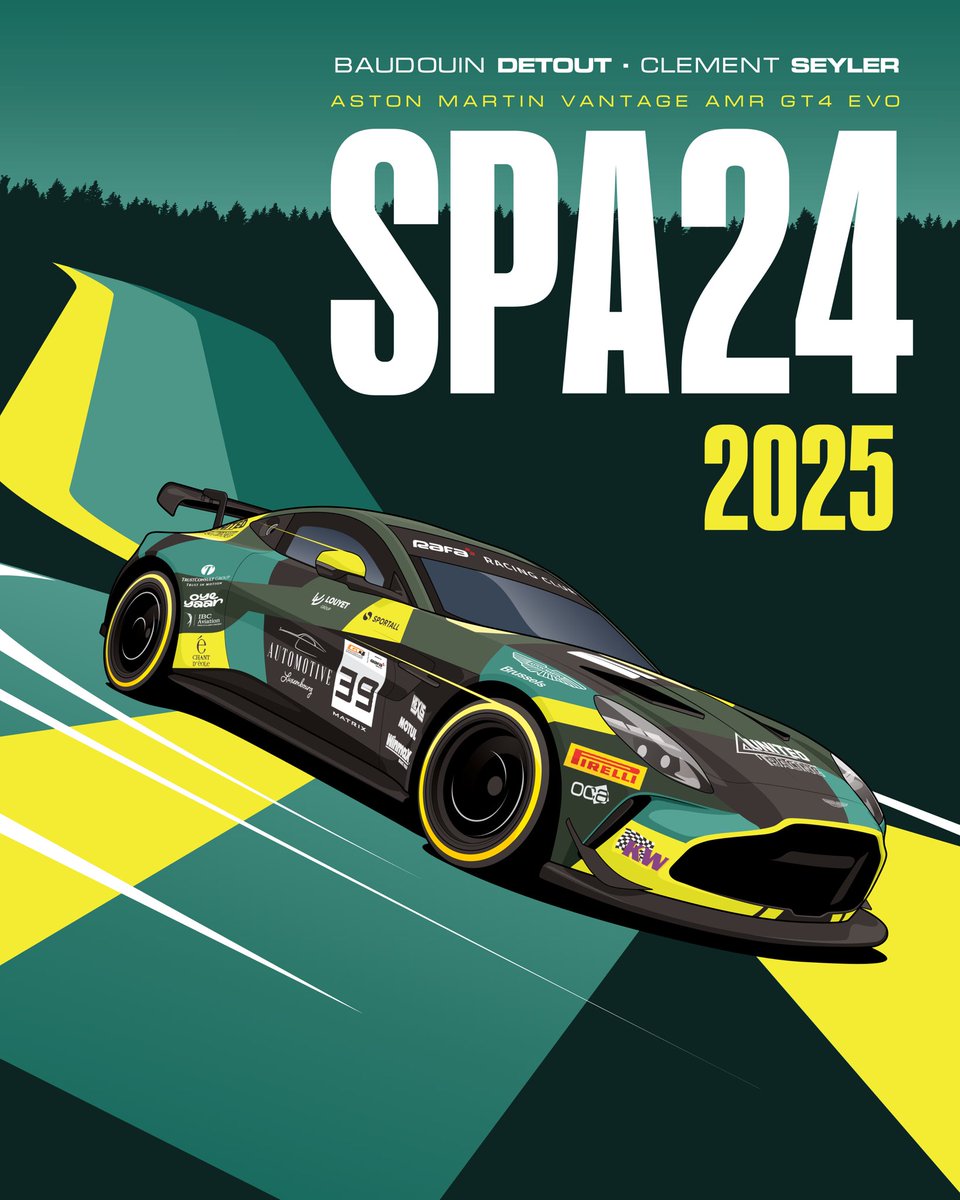 Another race week, another legendary 24hr race! 

Thank you to #United4Racing for allowing me to design their race poster!